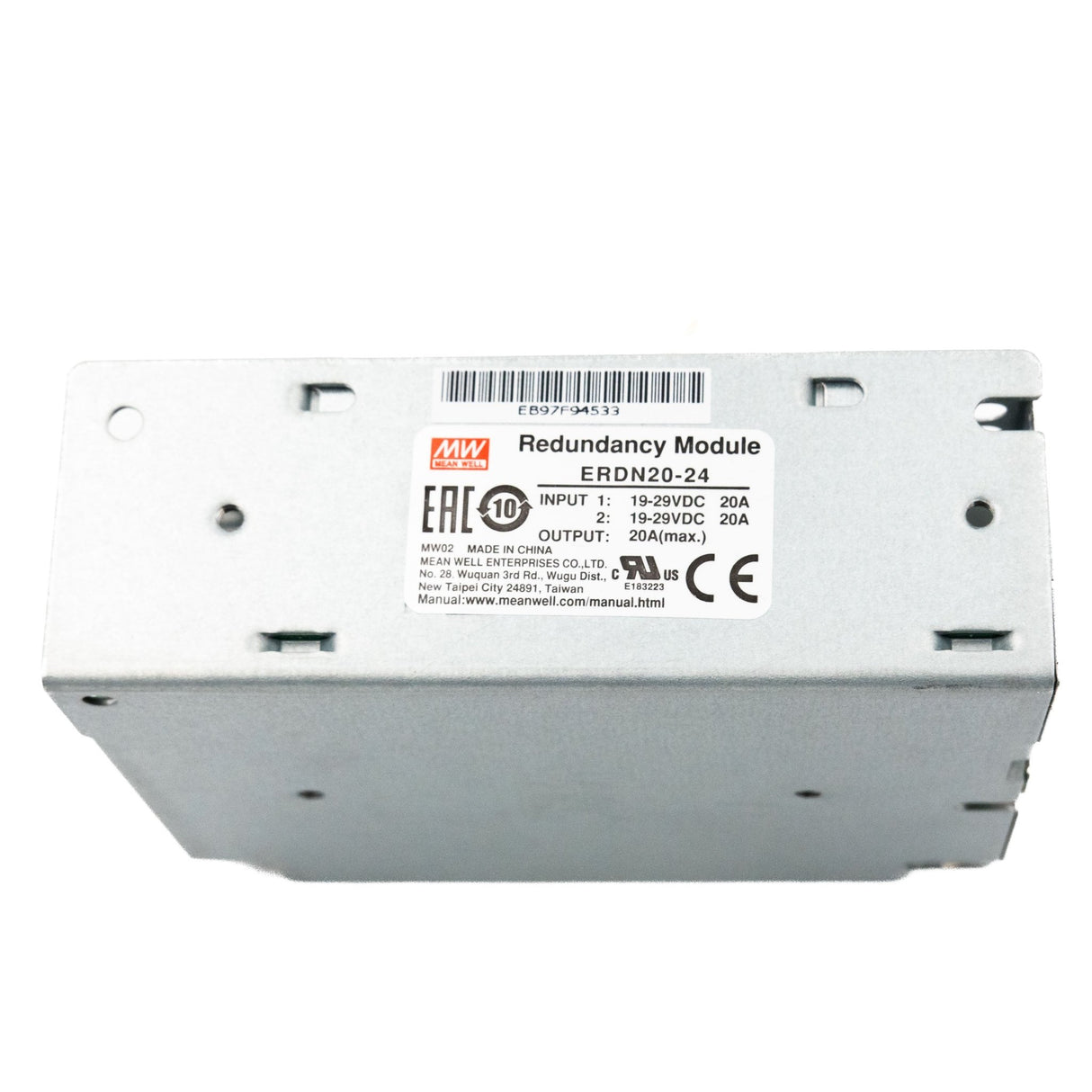 Mean Well ERDN20 - 24 Redundancy Module Power Supply 20A - ERDN20 - 24 - powersupplymall.com