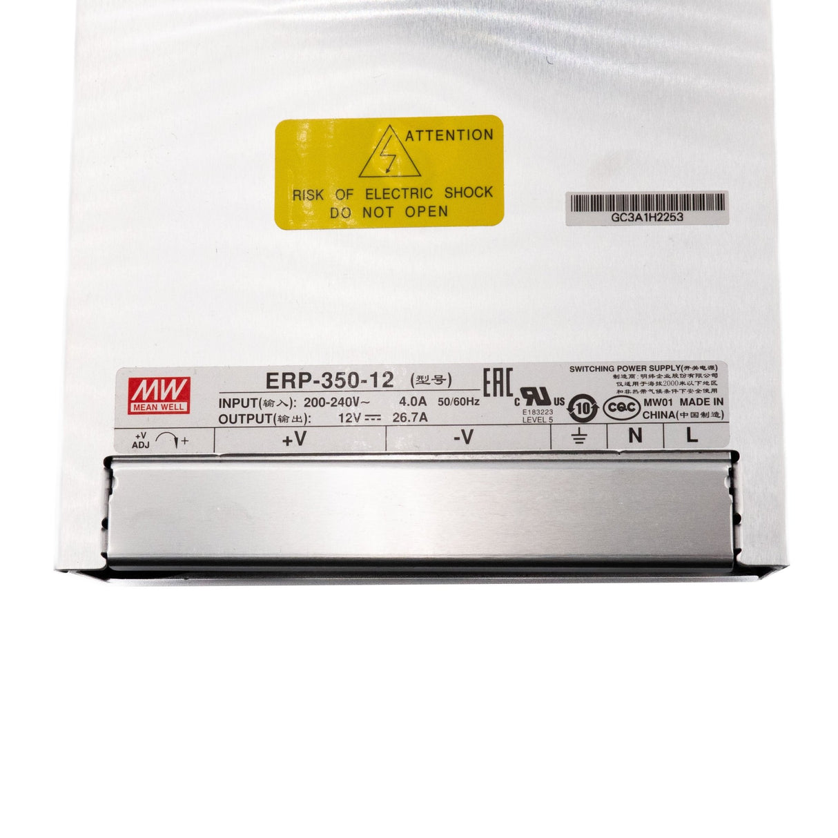 Mean Well ERP - 350 - 12 Switching Power Supply 350W 12V - ERP - 350 - 12 - powersupplymall.com