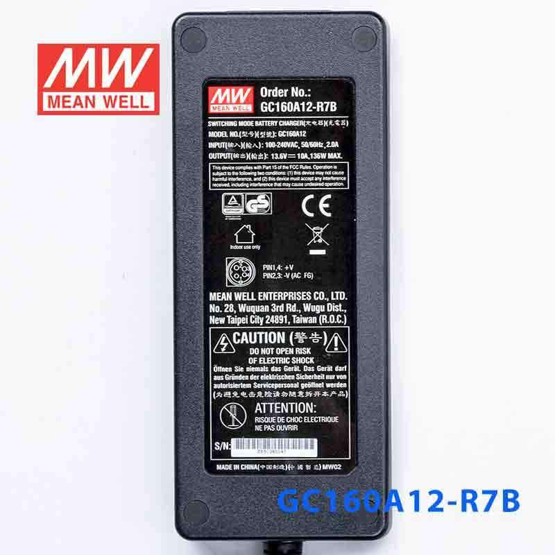 Mean Well GC160A12 - R7B Portable Chargers 136W 13.6V 10A - Green Adaptor - GC160A12 - R7B - powersupplymall.com