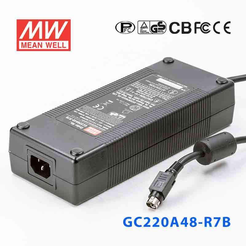 Mean Well GC220A48 - R7B Portable Chargers 217.6W 54.4V 4A - Green Adaptor - GC220A48 - R7B - powersupplymall.com