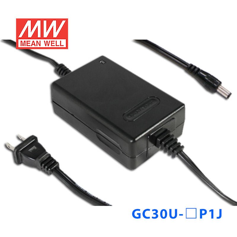 Mean Well GC30U - 1P1J Portable Chargers 22.38W 5.6V 3.99A - Green Adaptor - GC30U - 1P1J - powersupplymall.com