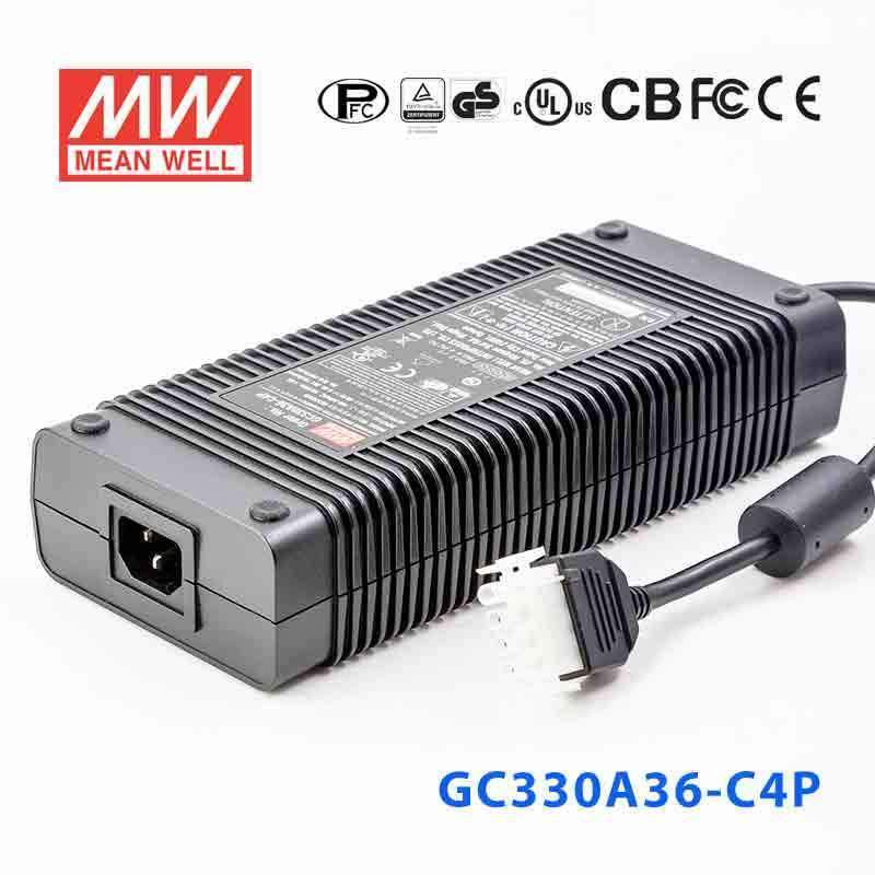 Mean Well GC330A36 - C4P Portable Chargers 261.1W 40.8V 6.4A - Green Adaptor - GC330A36 - C4P - powersupplymall.com