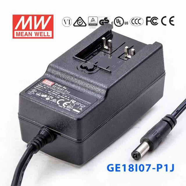 Mean Well GE18I07 - P1J Power Supply 13W 7.5V - GE18I07 - P1J - powersupplymall.com