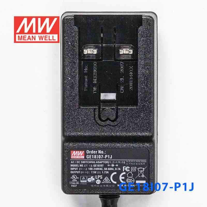 Mean Well GE18I07 - P1J Power Supply 13W 7.5V - GE18I07 - P1J - powersupplymall.com