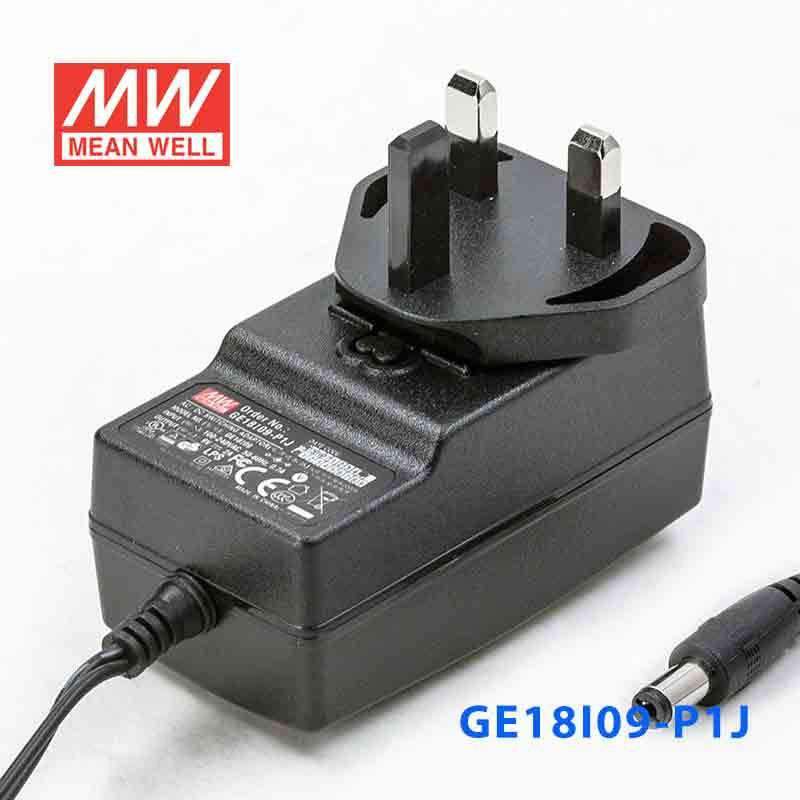 Mean Well GE18I09 - P1J Power Supply 18W 9V - GE18I09 - P1J - powersupplymall.com