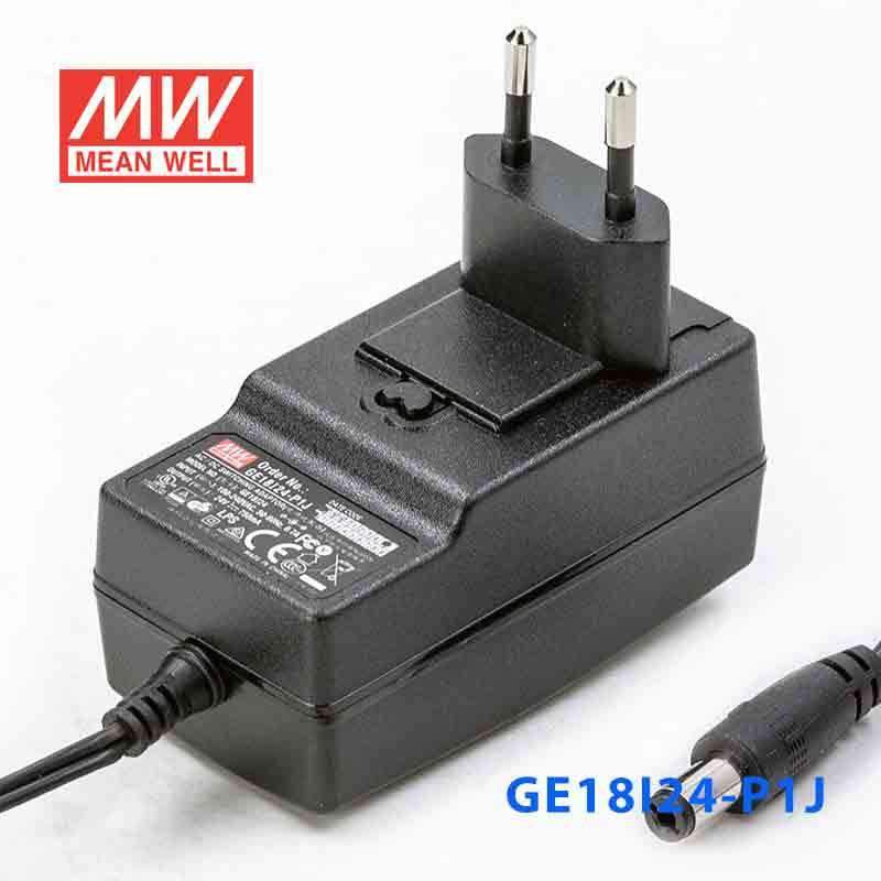 Mean Well GE18I24 - P1J Power Supply 18W 24V - GE18I24 - P1J - powersupplymall.com