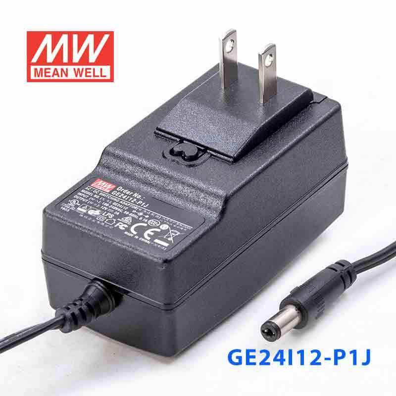 Mean Well GE24I12 - P1J Power Supply 24W 12V - GE24I12 - P1J - powersupplymall.com