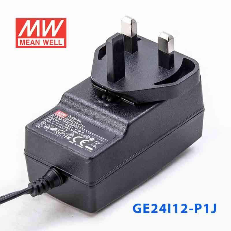 Mean Well GE24I12 - P1J Power Supply 24W 12V - GE24I12 - P1J - powersupplymall.com