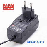 Mean Well GE24I12 - P1J Power Supply 24W 12V - GE24I12 - P1J - powersupplymall.com