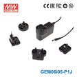 Mean Well GEM06I05-P1J Power Supply 6W 5V 1.2A - GEM06I05-P1J - powersupplymall.com