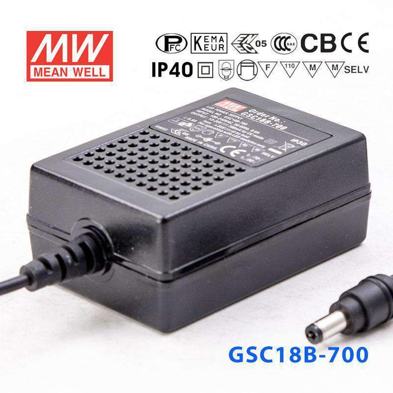 Mean Well GSC18B-700 Power Supply 18W 700A - GSC18B-700 - powersupplymall.com