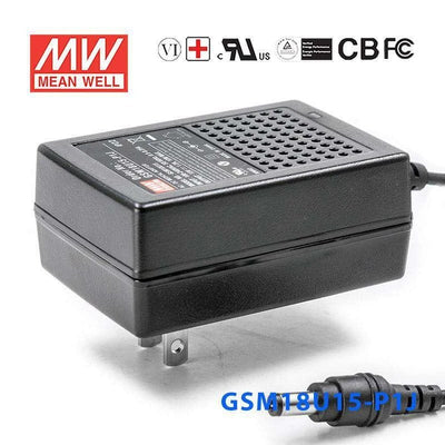 Mean Well GSM12U15-P1J Power Supply 12W 15V