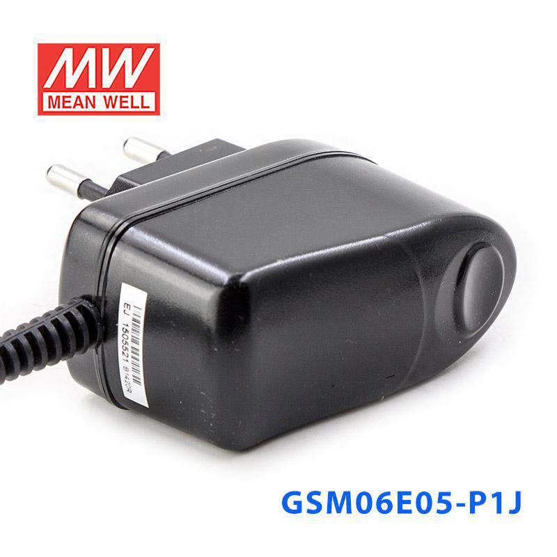 Mean Well GSM06E05 - P1J Power Supply 06W 5V - GSM06E05 - P1J - powersupplymall.com