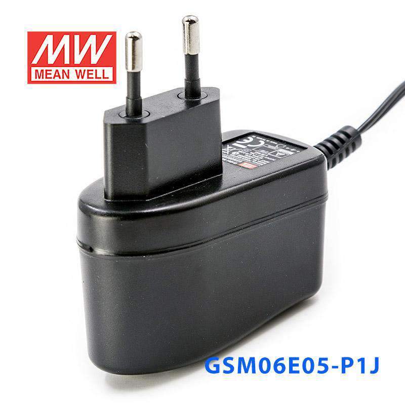 Mean Well GSM06E05 - P1J Power Supply 06W 5V - GSM06E05 - P1J - powersupplymall.com