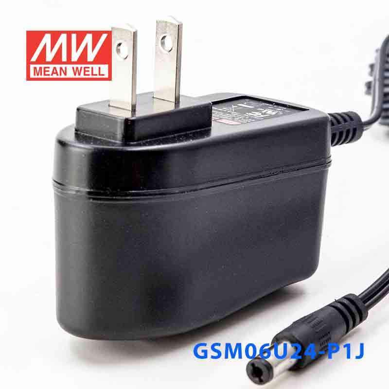 Mean Well GSM06U24 - P1J Power Supply 06W 24V - GSM06U24 - P1J - powersupplymall.com