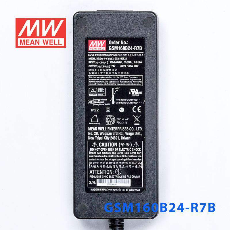 Mean Well GSM160B24 - R7B Power Supply 160W 24V - GSM160B24 - R7B - powersupplymall.com