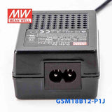 Mean Well GSM18B12 - P1J Power Supply 18W 12V - GSM18B12 - P1J - powersupplymall.com