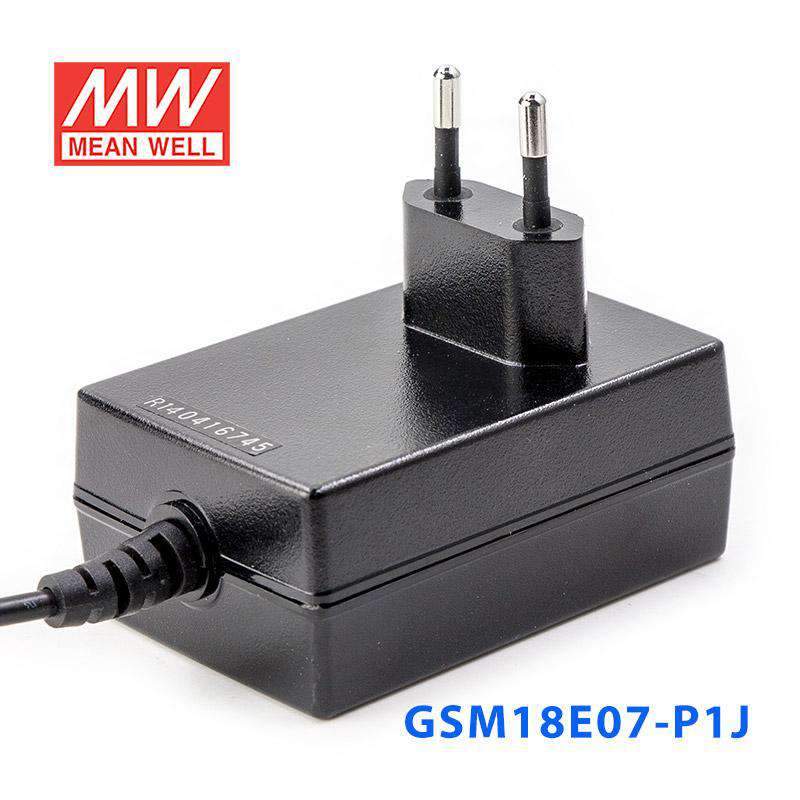 Mean Well GSM18E07 - P1J Power Supply 15W 7.5V - GSM18E07 - P1J - powersupplymall.com