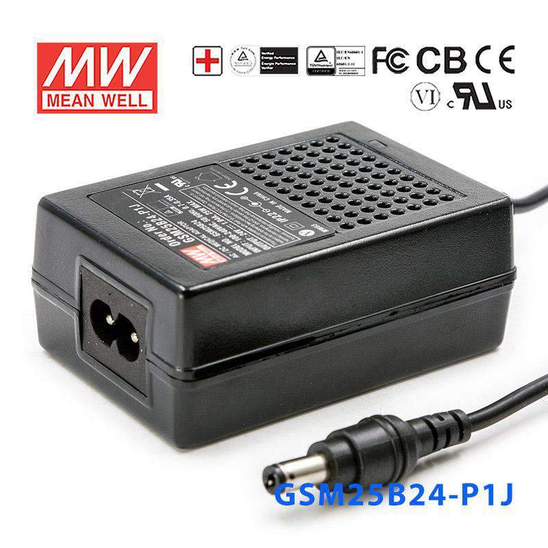 Mean Well GSM25B24 - P1J Power Supply 25W 24V - GSM25B24 - P1J - powersupplymall.com