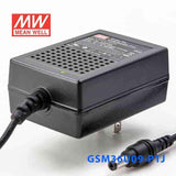 Mean Well GSM36U09 - P1J Power Supply 36W 9V - GSM36U09 - P1J - powersupplymall.com