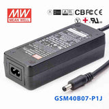Mean Well GSM40B07 - P1J Power Supply 40W 7.5V - GSM40B07 - P1J - powersupplymall.com