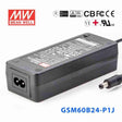 Mean Well GSM60B24 - P1J Power Supply 60W 24V - GSM60B24 - P1J - powersupplymall.com