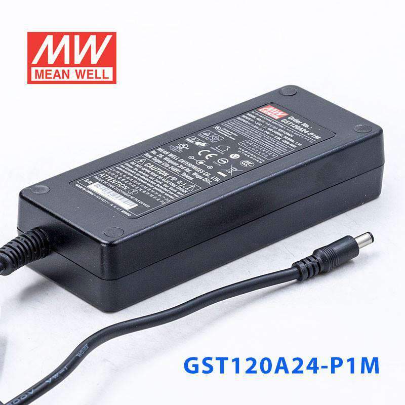 Mean Well GST120A24 - P1M AC - DC Single Output Desktop - GST120A24 - P1M - powersupplymall.com