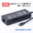 Mean Well GST160A15 - R7BPower Supply 144W 15V - GST160A15 - R7B - powersupplymall.com