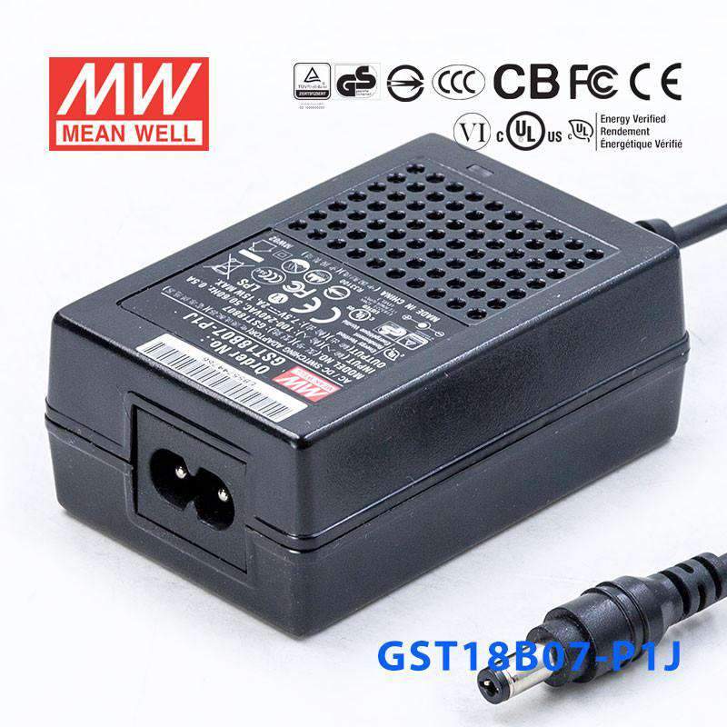 Mean Well GST18B07 - P1J Power Supply 15W 7.5V - GST18B07 - P1J - powersupplymall.com