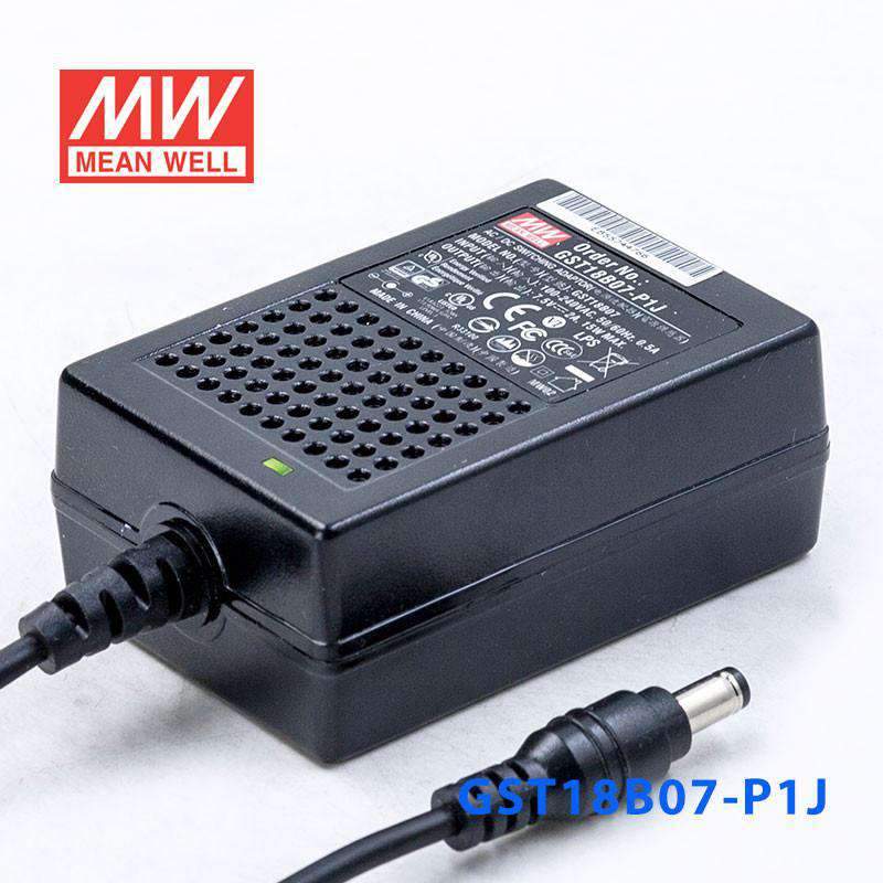 Mean Well GST18B07 - P1J Power Supply 15W 7.5V - GST18B07 - P1J - powersupplymall.com