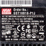 Mean Well GST18B18 - P1J Power Supply 18W 18V - GST18B18 - P1J - powersupplymall.com