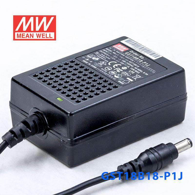 Mean Well GST18B18 - P1J Power Supply 18W 18V - GST18B18 - P1J - powersupplymall.com