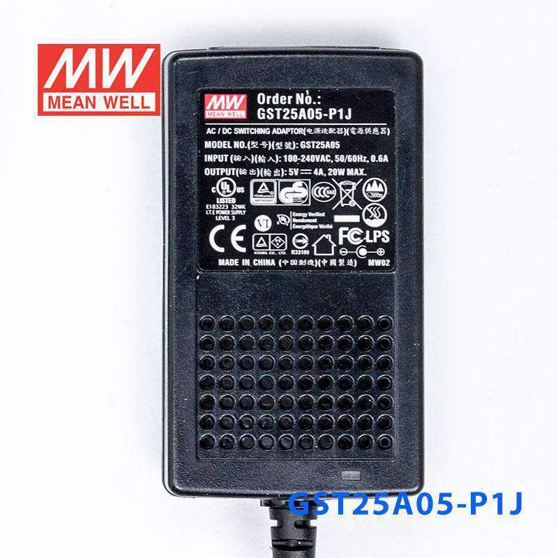 Mean Well GST25A05 - P1J Power Supply 20W 5V - GST25A05 - P1J - powersupplymall.com