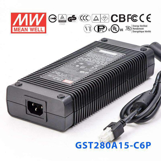 Mean Well GST280A15 - C6PPower Supply 255W 15V - GST280A15 - C6P - powersupplymall.com