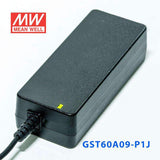 Mean Well GST60A09 - P1J Power Supply 54W 9V - GST60A09 - P1J - powersupplymall.com