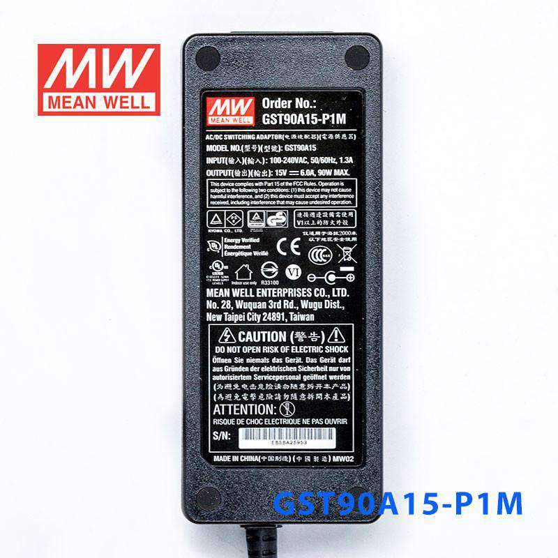 Mean Well GST90A15 - P1JPower Supply 90W 15V - GST90A15 - P1M - powersupplymall.com