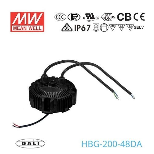 Mean Well HBG - 200 - 48DA Power Supply 200W 48V - DALI - HBG - 200 - 48DA - powersupplymall.com