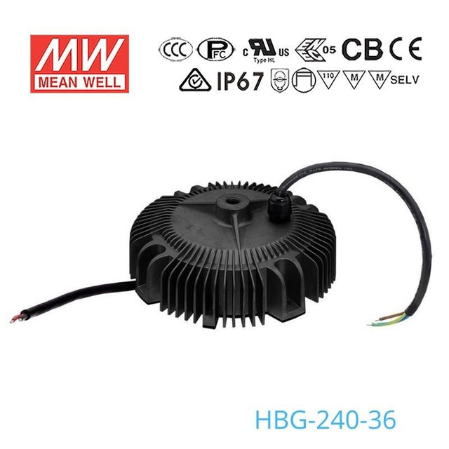 Mean Well HBG - 240 - 36 Power Supply 240W 36V - HBG - 240 - 36 - powersupplymall.com
