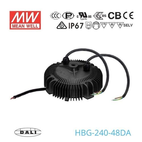 Mean Well HBG - 240 - 48DA Power Supply 240W 48V - DALI - HBG - 240 - 48DA - powersupplymall.com