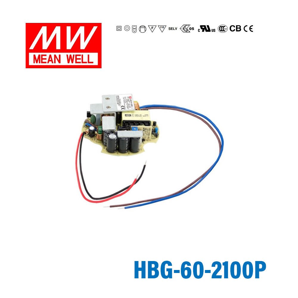 Mean Well HBG Series Power Supply 2100mA (60W) -  - powersupplymall.com
