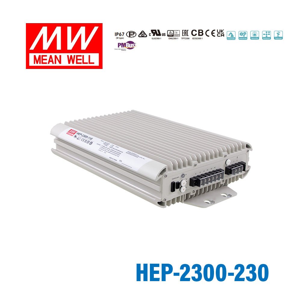 Mean Well HEP - 2300 - 230 Power Supply 2300W 230V - HEP-2300-230 - powersupplymall.com