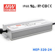 Mean Well HEP - 320 - 24 Power Supply 320.16W 24V - HEP - 320 - 24 - powersupplymall.com