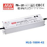 Mean Well HLG - 100H - 42 Power Supply 100W 42V - HLG - 100H - 42 - powersupplymall.com