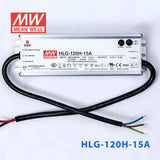 Mean Well HLG-120H-15A Power Supply 120W 15V - Adjustable 8A - HLG-120H-15A - powersupplymall.com