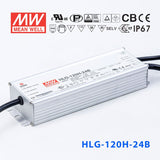 Mean Well HLG - 120H - 24AB Power Supply 120W 24V - Adjustable and Dimmable - HLG - 120H - 24AB - powersupplymall.com