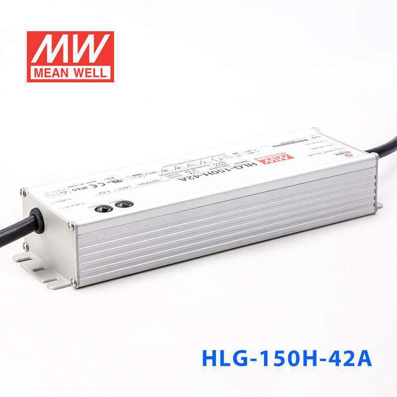 Mean Well HLG-150H-42A Power Supply 150W 42V - Adjustable 3.6A - HLG-150H-42A - powersupplymall.com