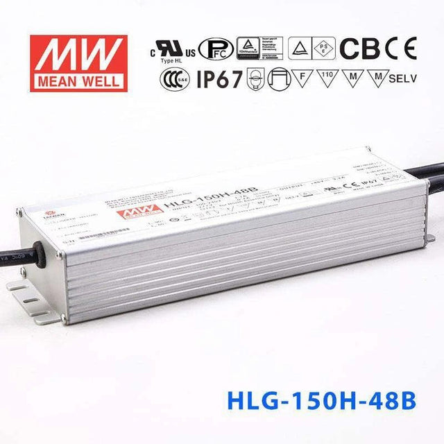 Mean Well HLG - 150H - 48B Power Supply 150W 48V - Dimmable - HLG - 150H - 48B - powersupplymall.com