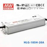 Mean Well HLG - 185H - 20A Power Supply 185W 20V - Adjustable - HLG - 185H - 20A - powersupplymall.com