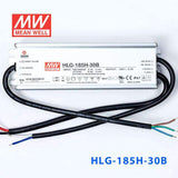 Mean Well HLG-185H-30B Power Supply 185W 30V- Dimmable 6.2A - HLG-185H-30B - powersupplymall.com
