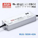 Mean Well HLG-185H-42A Power Supply 185W 42V - Adjustable 4.4A - HLG-185H-42A - powersupplymall.com